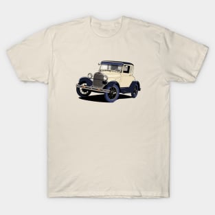 Ford Model A car in cream T-Shirt